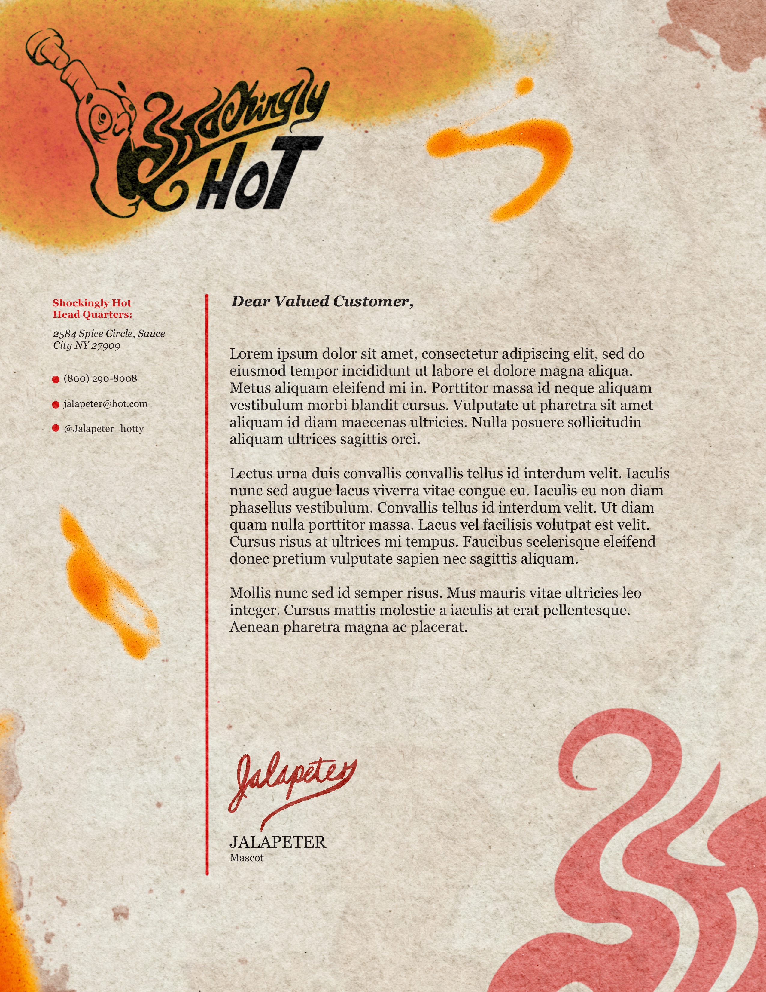 Shockingly Hot Sauce Poster