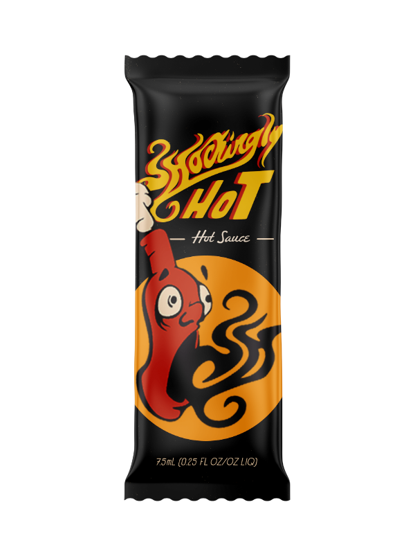Shockingly Hot Sauce Packaging Mockup